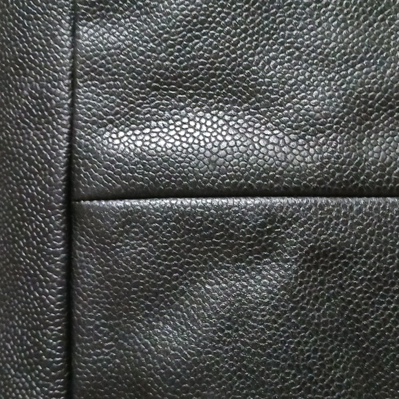 Chanel Black Caviar Leather Hobo W Chain Strap Bag. - Picture 8 of 12